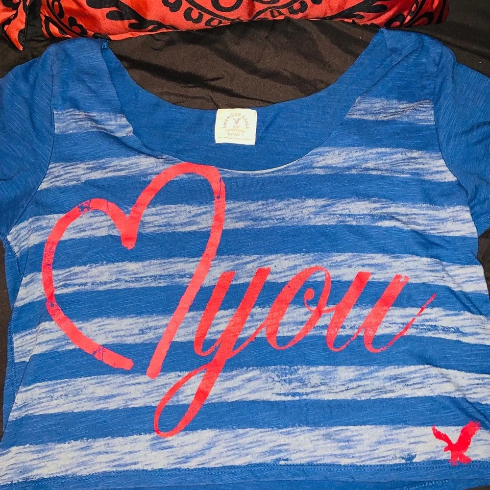 $5💙💛AMERICAN EAGLE VINTAGE CROP - Picture 5 of 6